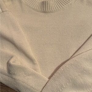 Banana Republic Factory Cream Knit Sweater